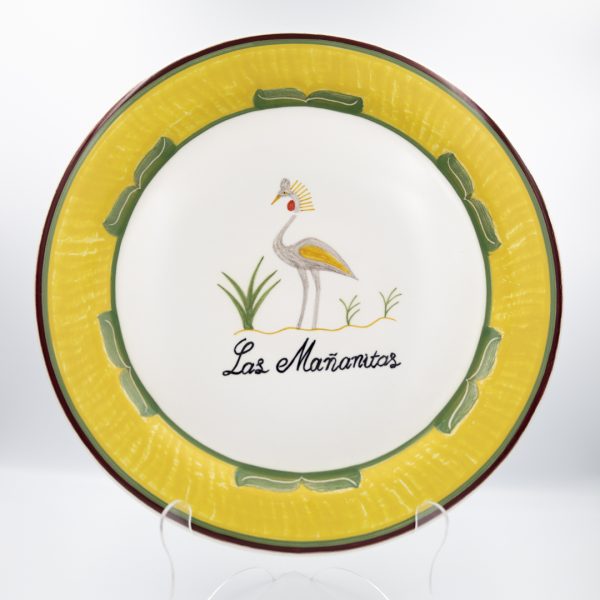 Plato artesanal amarillo